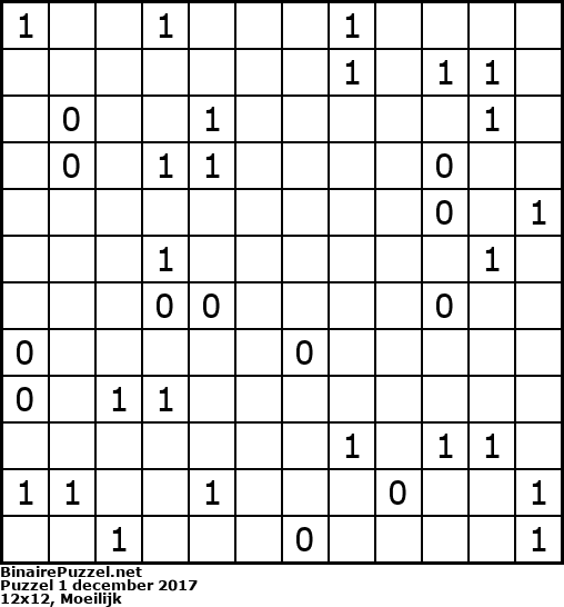 Binaire Puzzel
