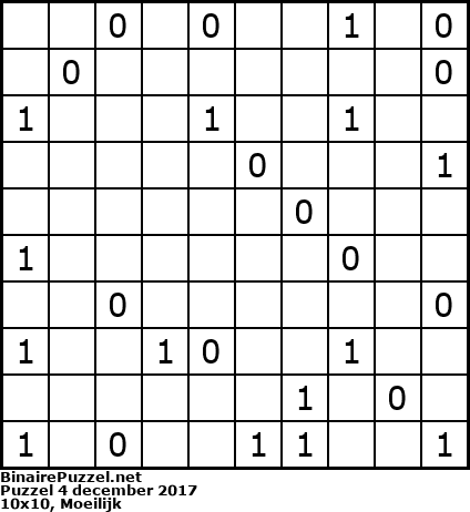 Binaire Puzzel