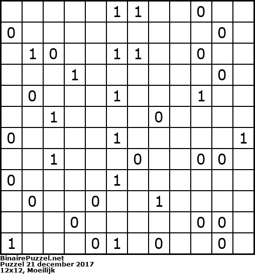 Binaire Puzzel