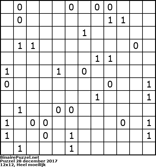 Binaire Puzzel