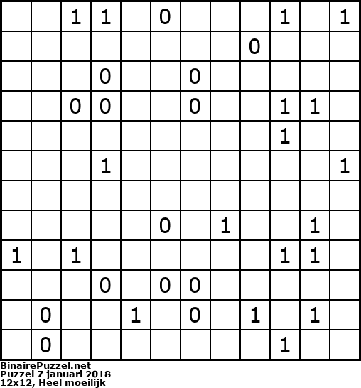 Binaire Puzzel