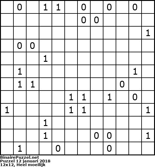 Binaire Puzzel