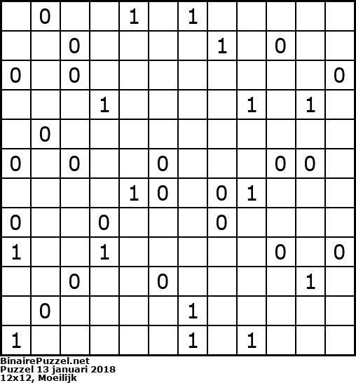 Binaire Puzzel