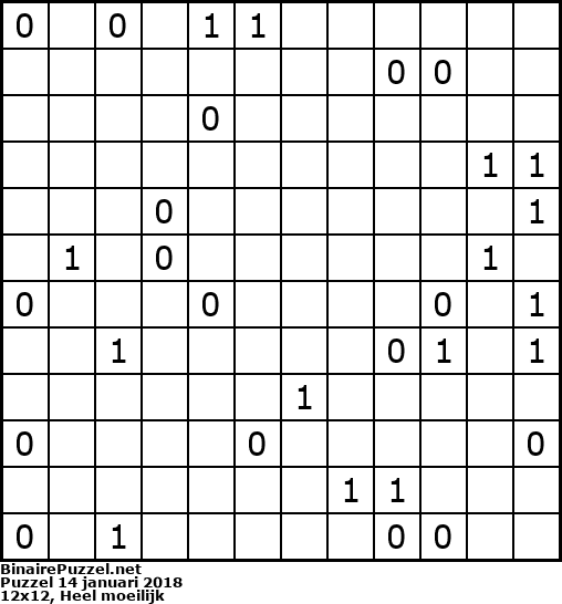 Binaire Puzzel