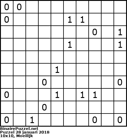 Binaire Puzzel