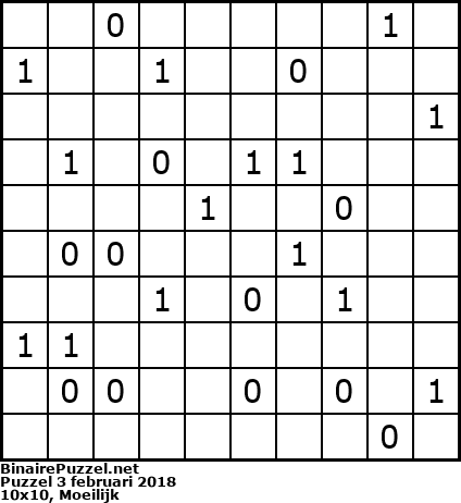 Binaire Puzzel