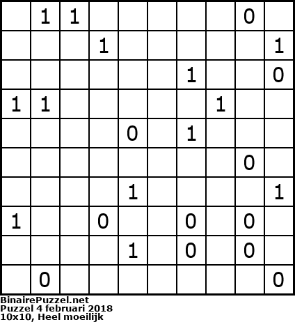 Binaire Puzzel