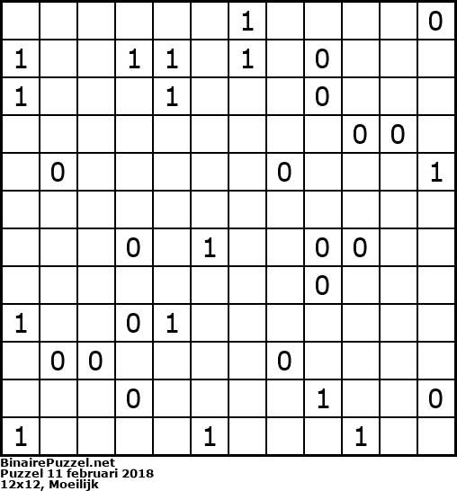 Binaire Puzzel
