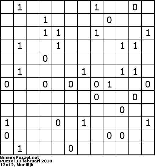 Binaire Puzzel