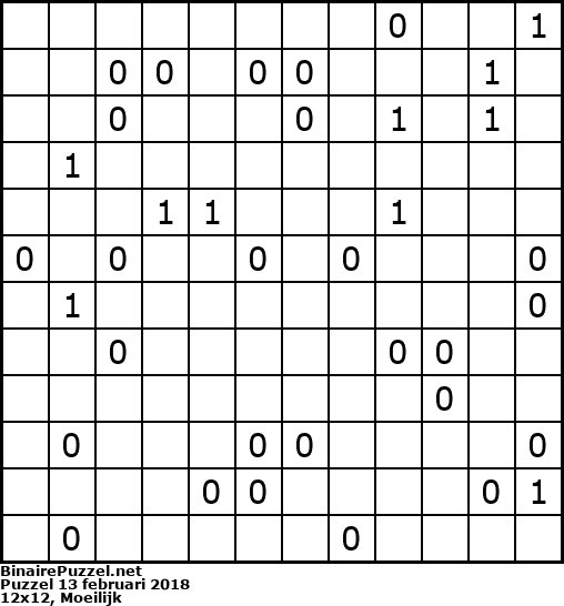 Binaire Puzzel