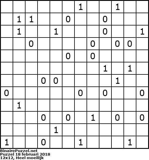Binaire Puzzel