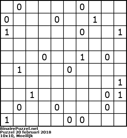 Binaire Puzzel
