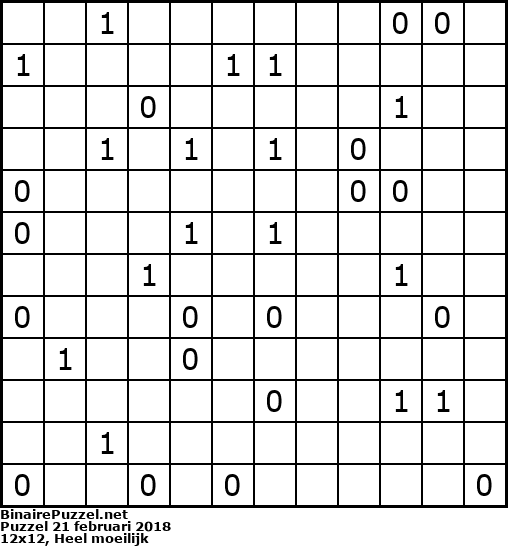 Binaire Puzzel