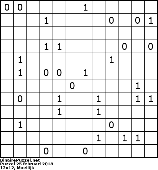 Binaire Puzzel