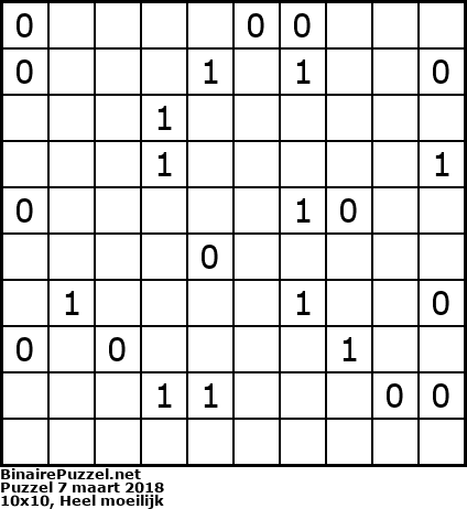 Binaire Puzzel