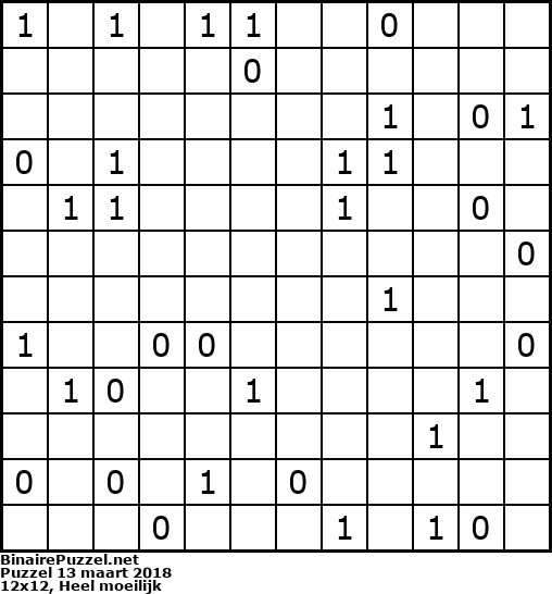 Binaire Puzzel