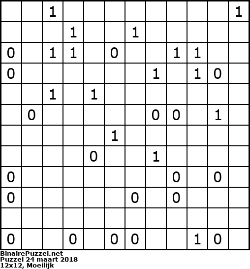 Binaire Puzzel