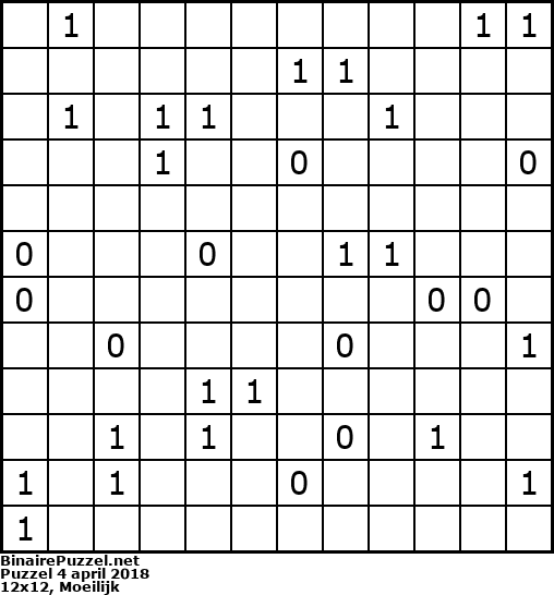 Binaire Puzzel