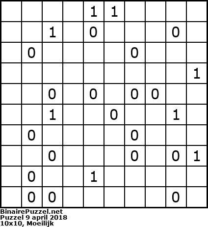 Binaire Puzzel