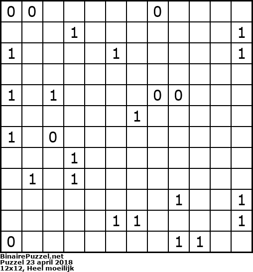 Binaire Puzzel