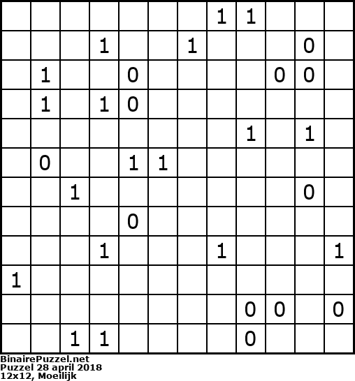 Binaire Puzzel