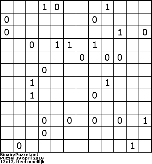 Binaire Puzzel