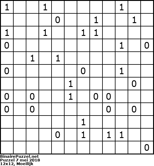 Binaire Puzzel