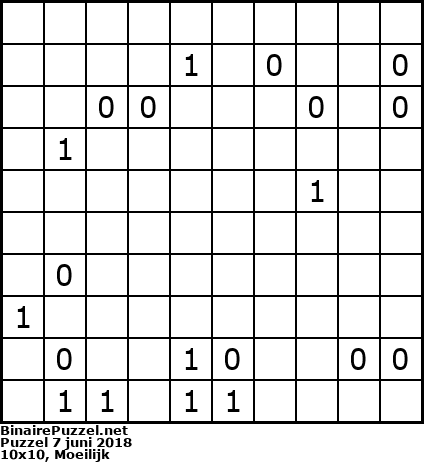 Binaire Puzzel