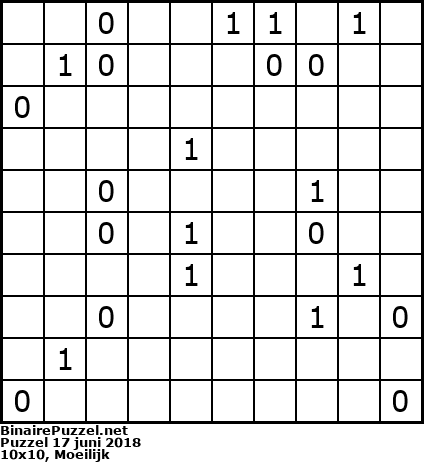 Binaire Puzzel
