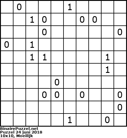 Binaire Puzzel