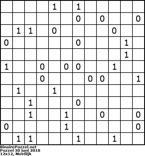 Binaire Puzzel
