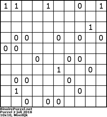 Binaire Puzzel