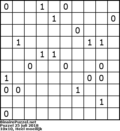 Binaire Puzzel
