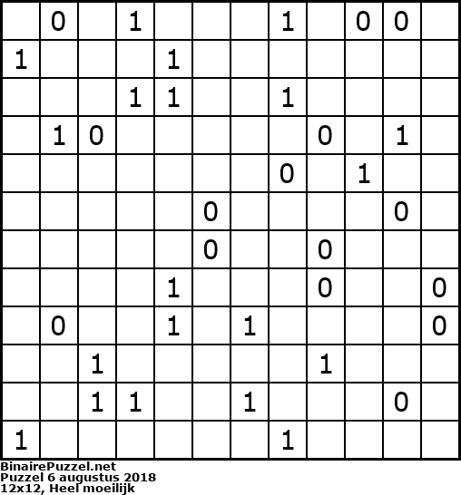 Binaire Puzzel