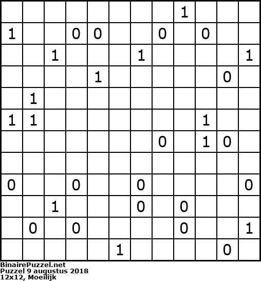 Binaire Puzzel