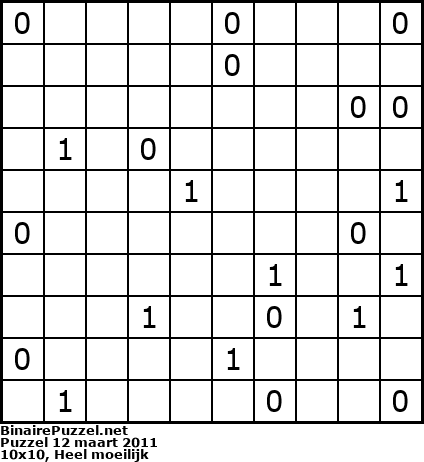 Binaire Puzzel