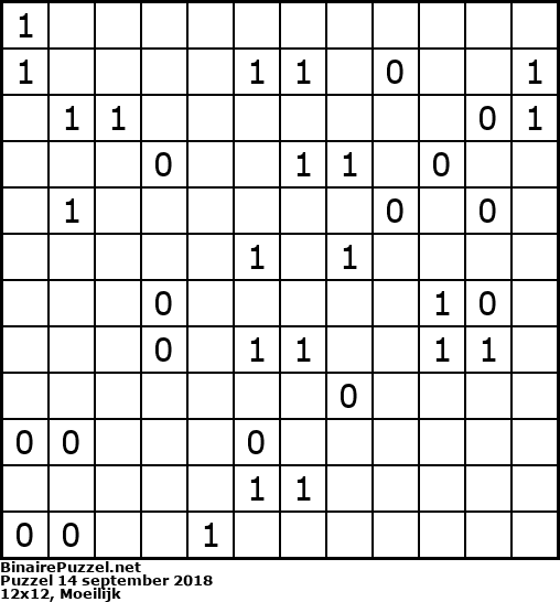 Binaire Puzzel