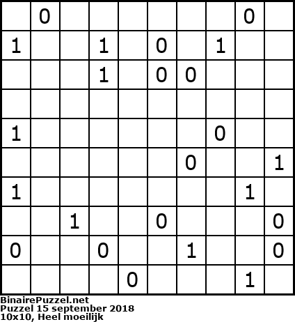 Binaire Puzzel