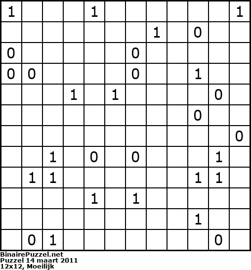Binaire Puzzel