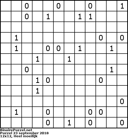 Binaire Puzzel