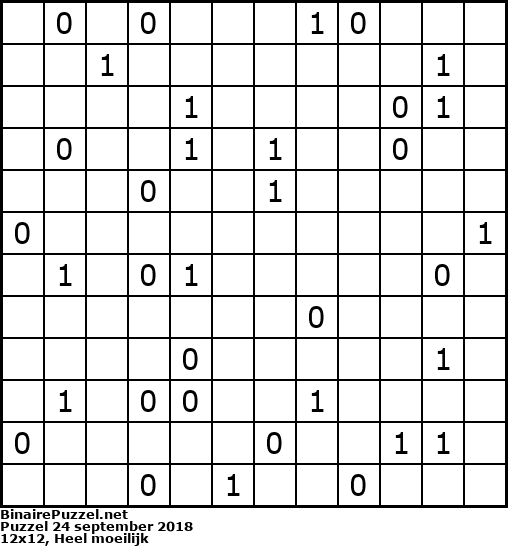 Binaire Puzzel