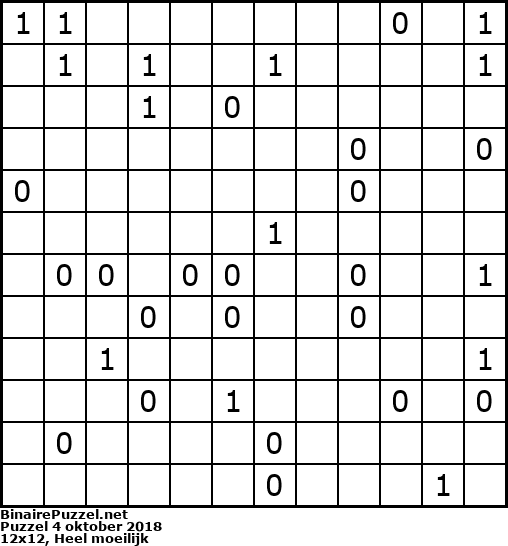 Binaire Puzzel