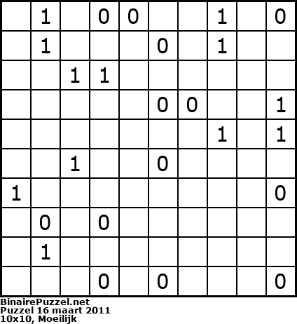 Binaire Puzzel