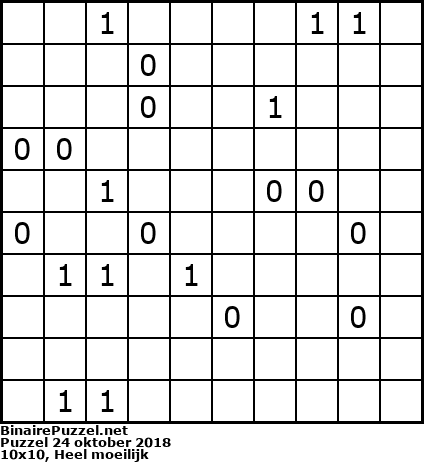 Binaire Puzzel