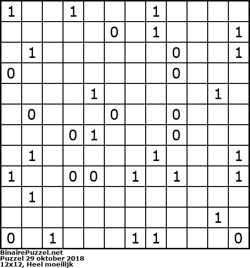 Binaire Puzzel