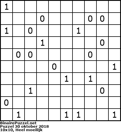 Binaire Puzzel