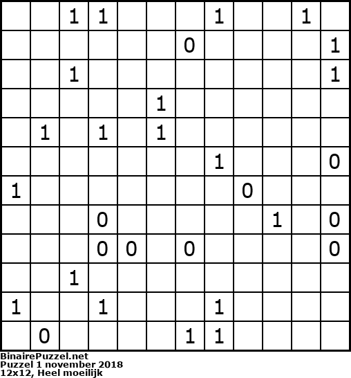 Binaire Puzzel