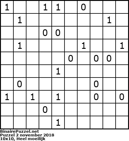 Binaire Puzzel