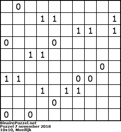Binaire Puzzel