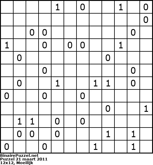 Binaire Puzzel
